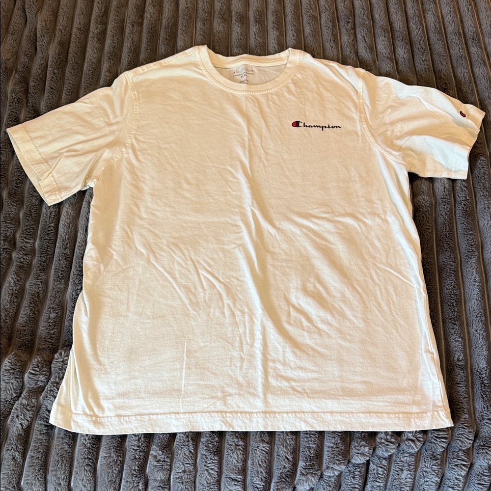 Champion Cream color Short Sleeve Men's Tee